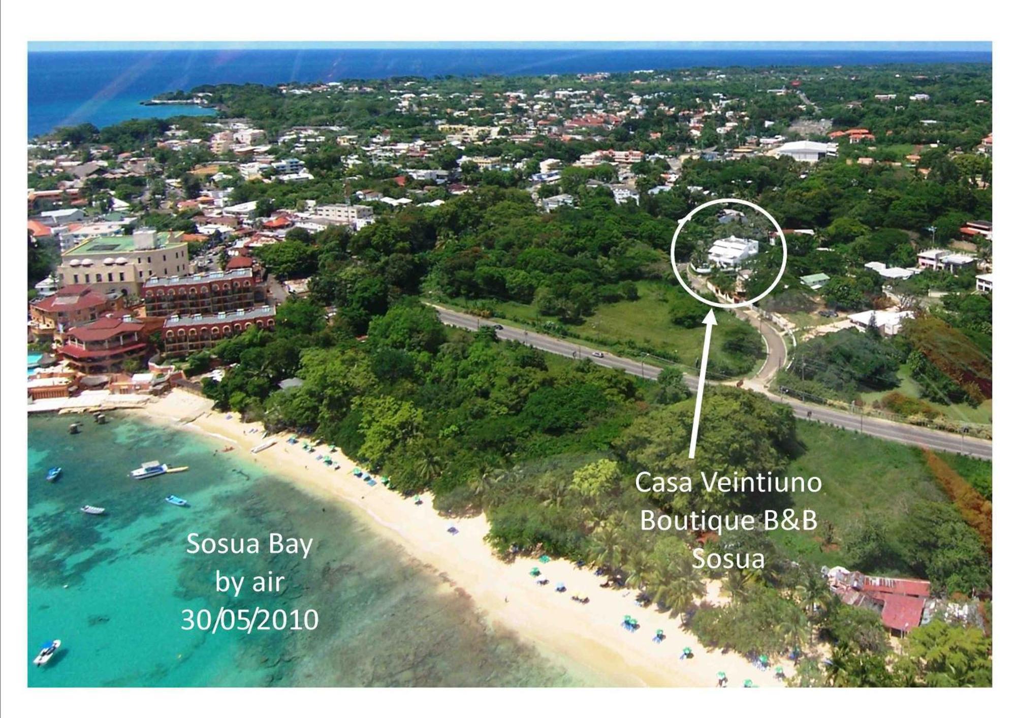 Hotel Casa Veintiuno Sosúa Exteriér fotografie